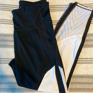 Black and White Athleta Leggings Medium